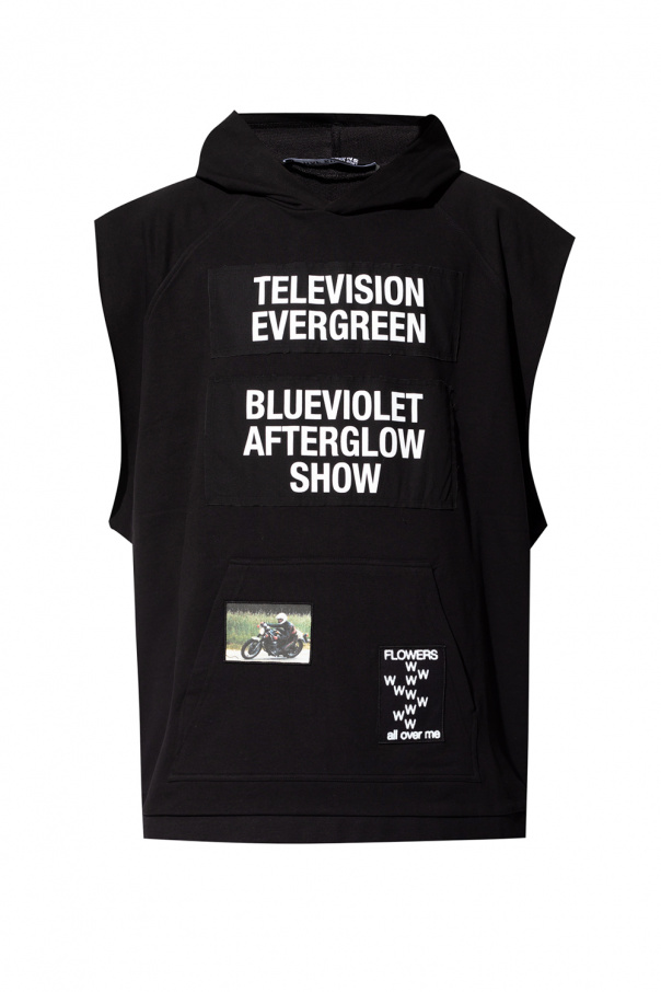 Raf simons sleeveless hoodie on sale